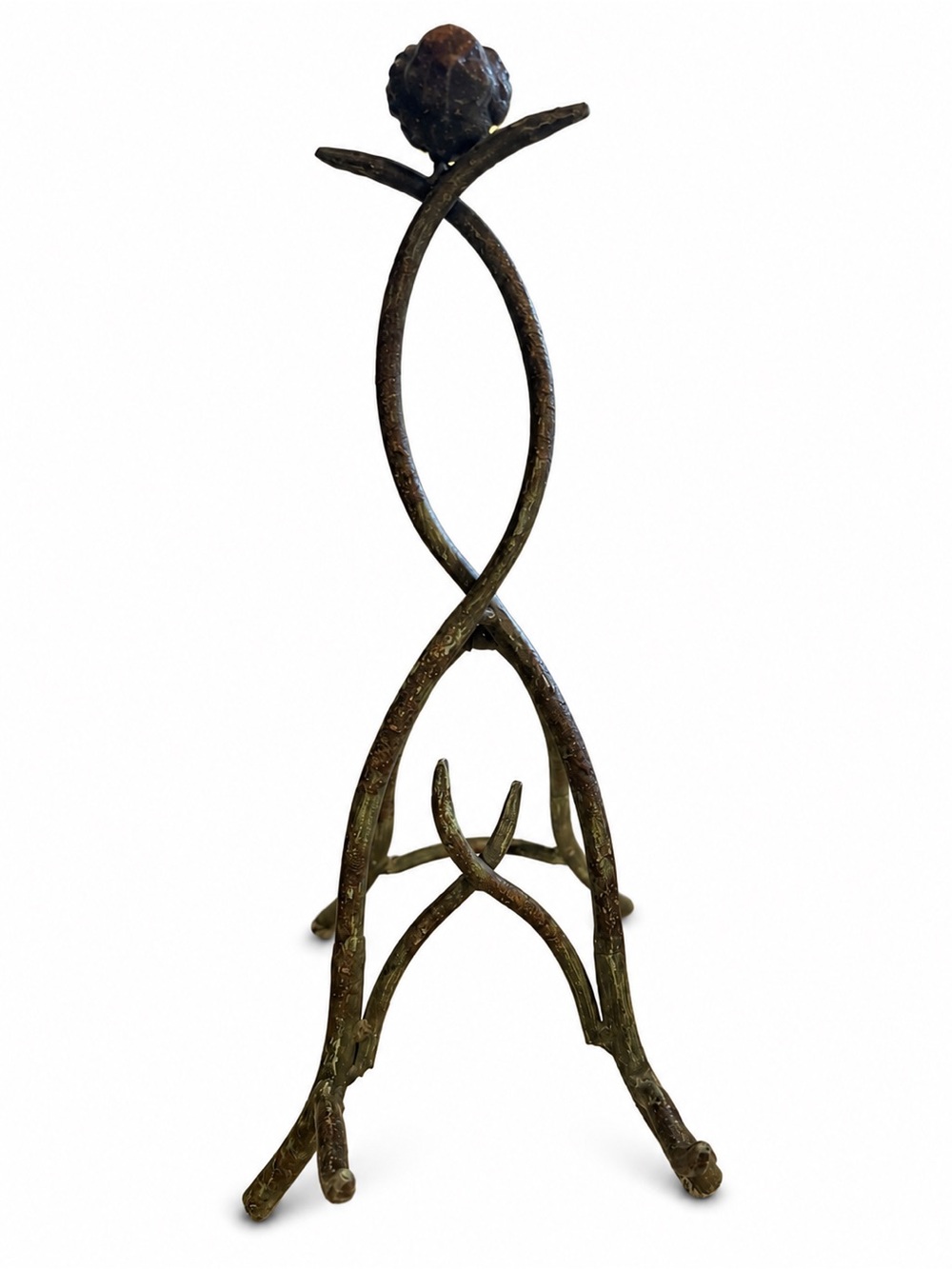 Vintage Wrought-Iron Bird Cookbook Stand – Rustic Kitchen Display Easel